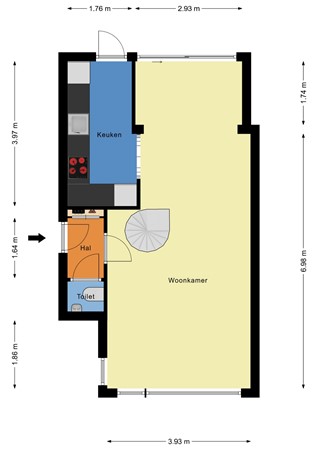 Floorplan - Cronjéplein 8, 2987 BJ Ridderkerk